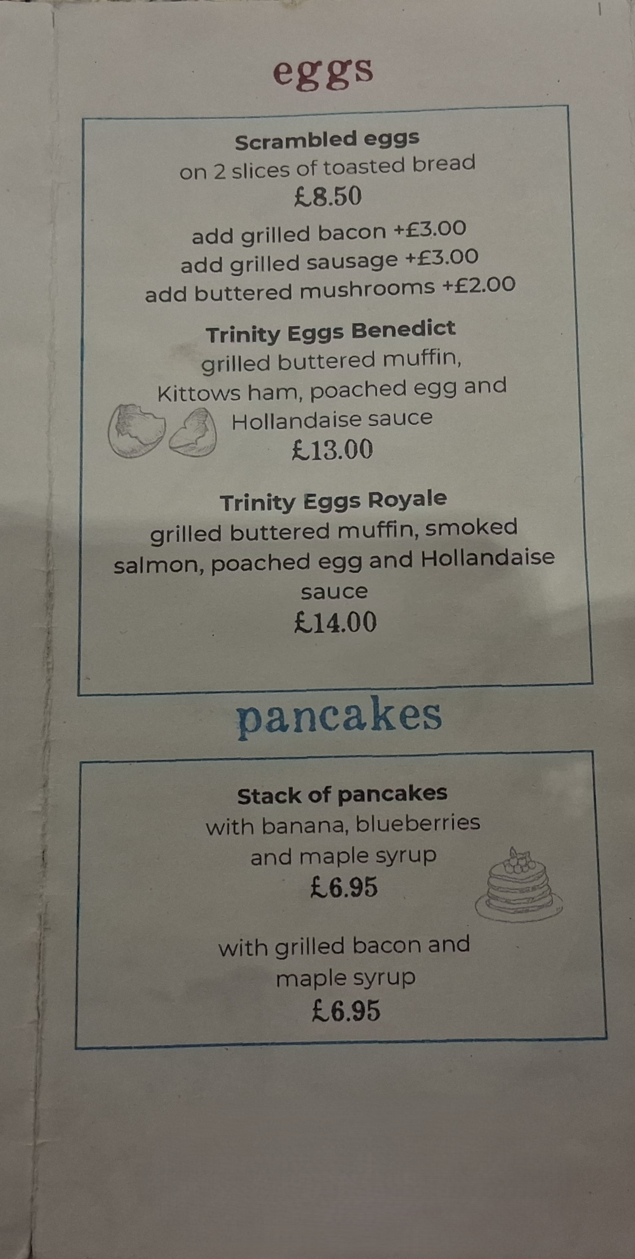 Menu Mid Section